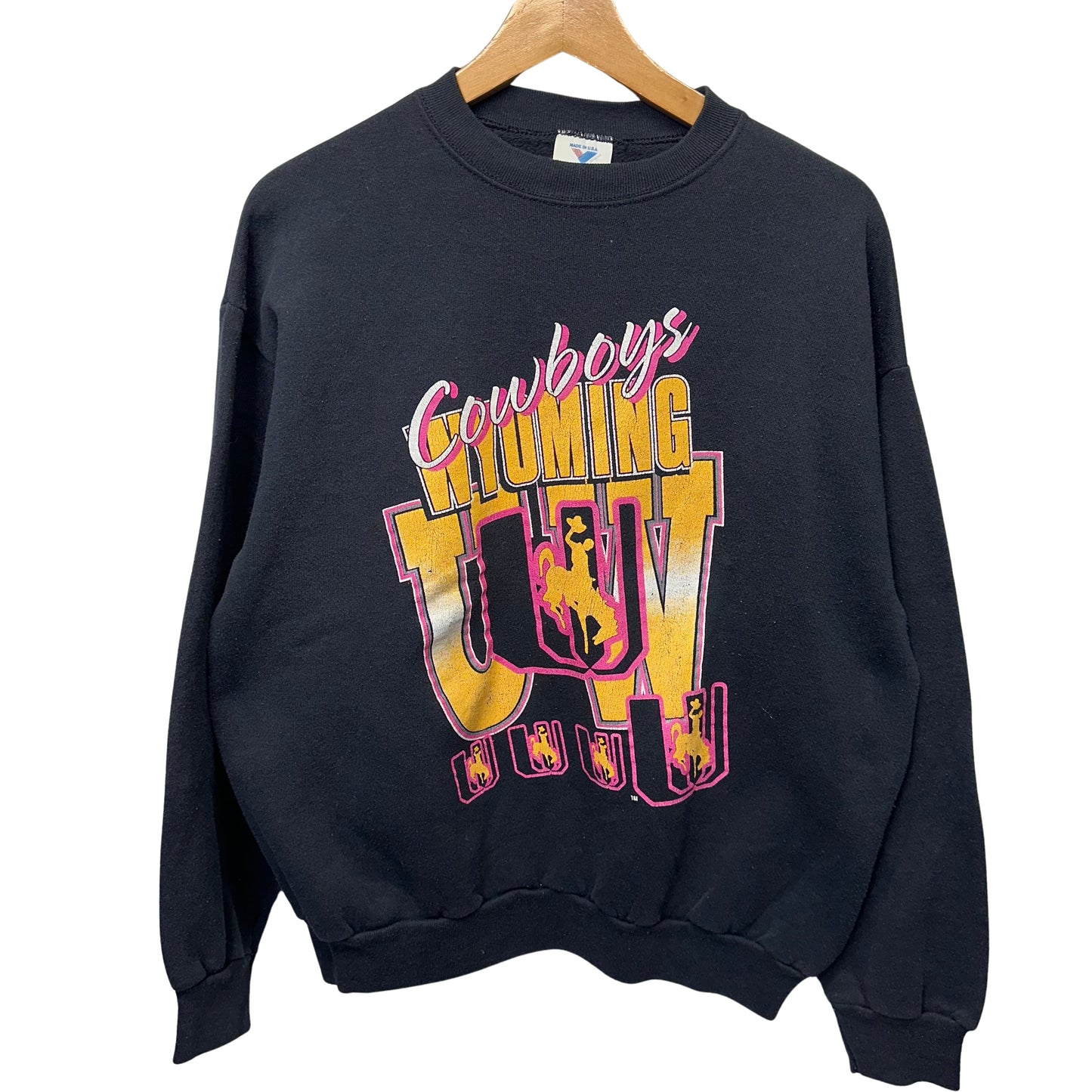 Vintage Wyoming Cowboys Crewneck Sweater Sweatshirt Medium