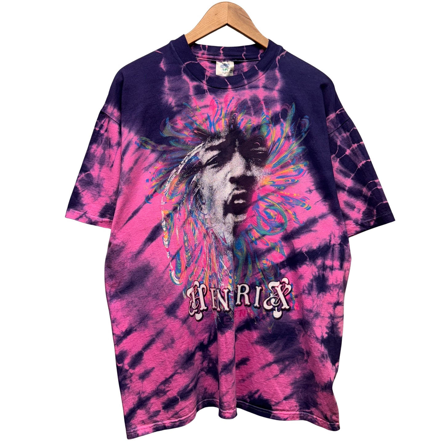 Vintage Deadstock Jimi Hendrix Tie Dye Shirt XL