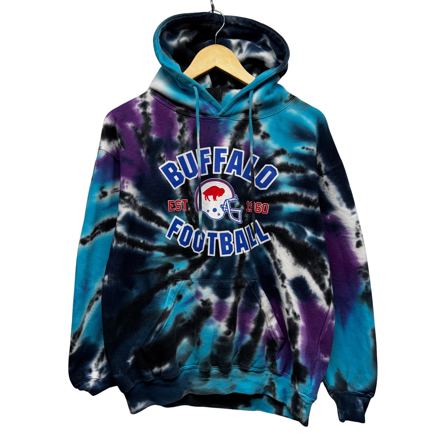 Buffalo Bills Tie Dye Hoodie Sweatshirt Small/Medium