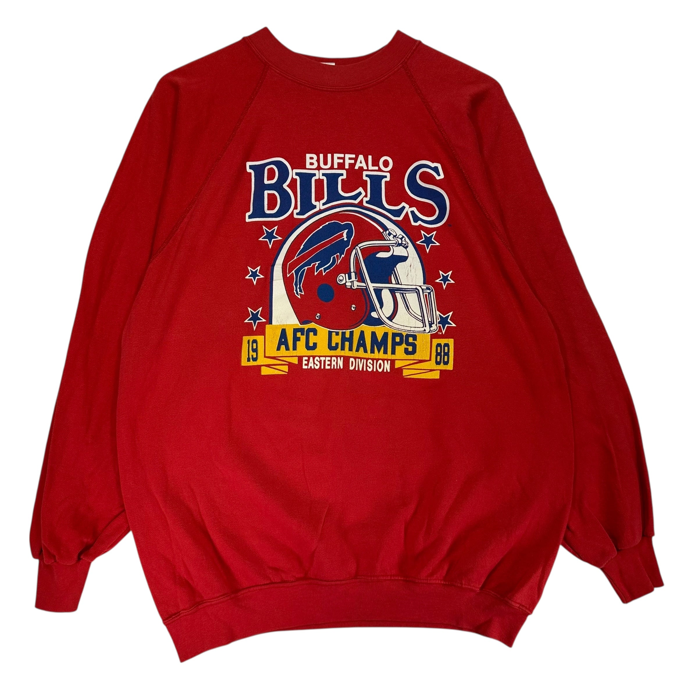 Vintage Buffalo Bills 1988 Division Champs Crewneck Sweatshirt XL
