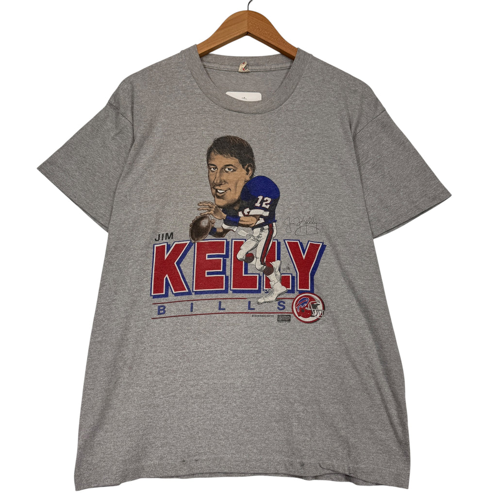 Vintage Buffalo Bills Jim Kelly Caricature Shirt Large