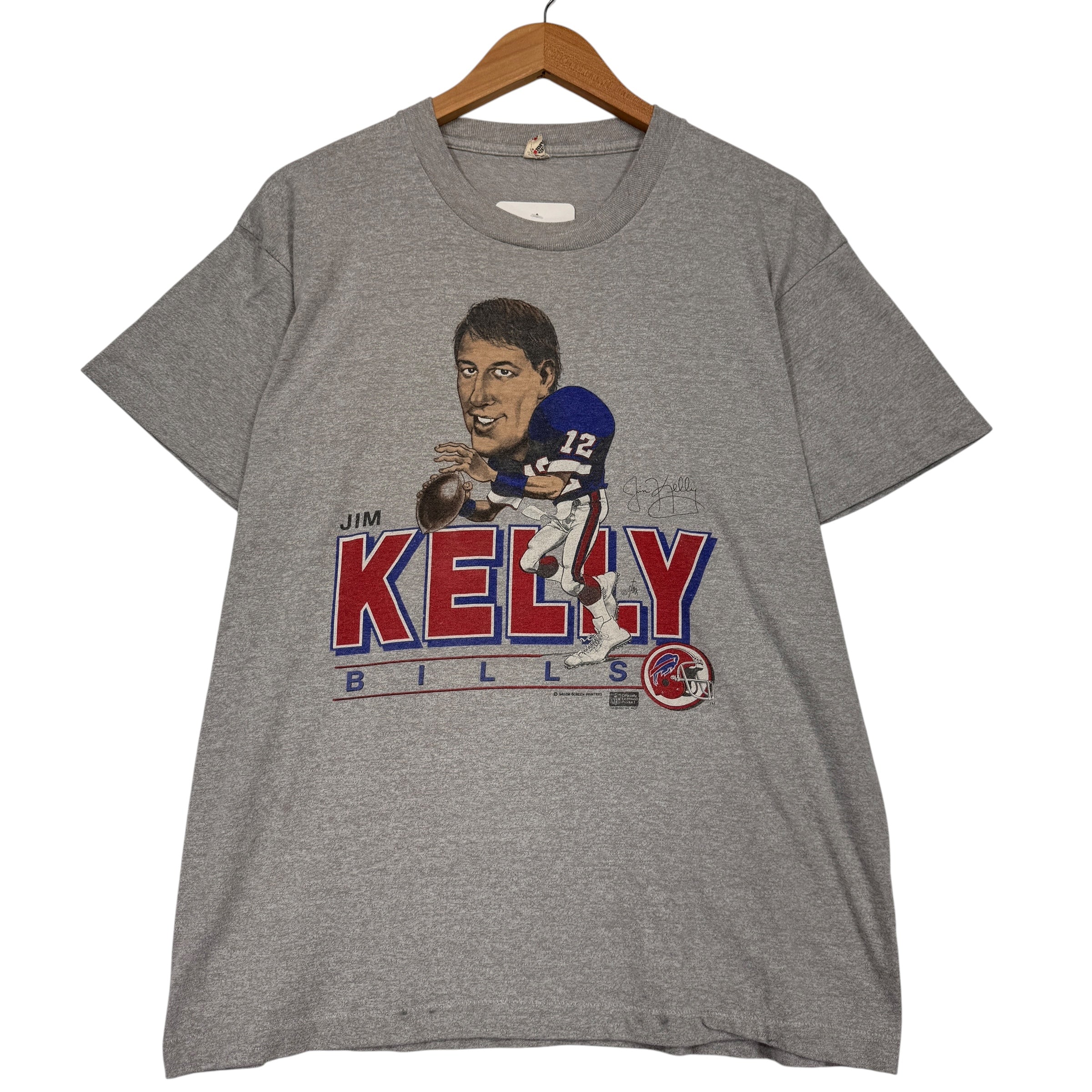 Vintage Buffalo Bills Jim Kelly Caricature Shirt Large