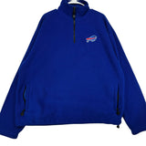 Vintage Buffalo Bills 1/4 Zip Fleece Sweatshirt XL
