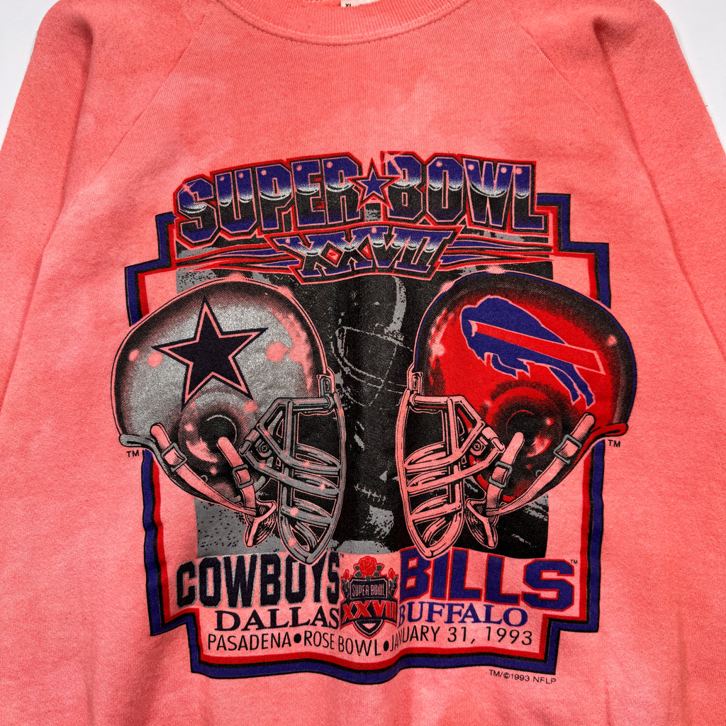 Vintage Buffalo Bills Overdyed 1993 Super Bowl Crewneck Sweatshirt XL