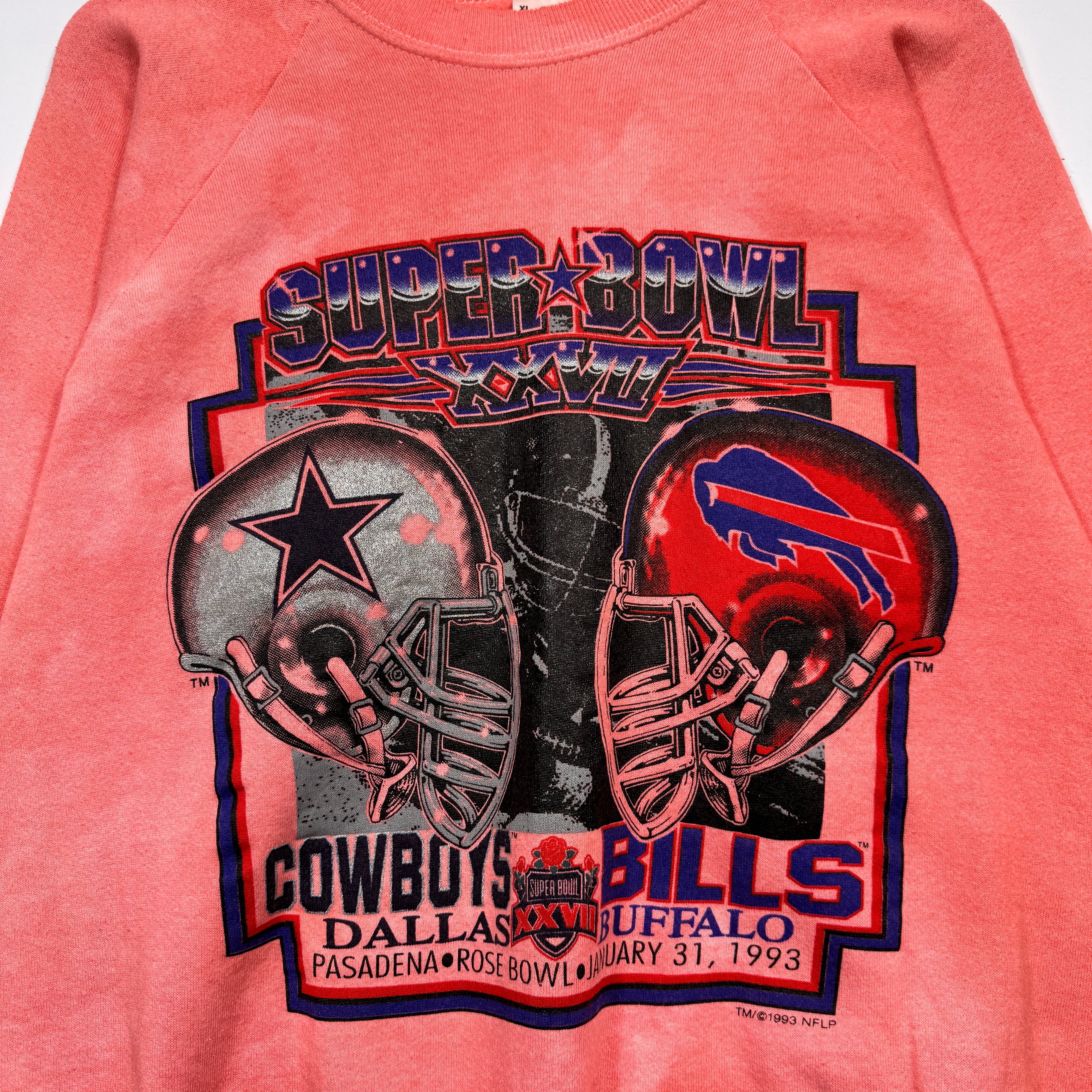 Vintage Buffalo Bills Overdyed 1993 Super Bowl Crewneck Sweatshirt XL