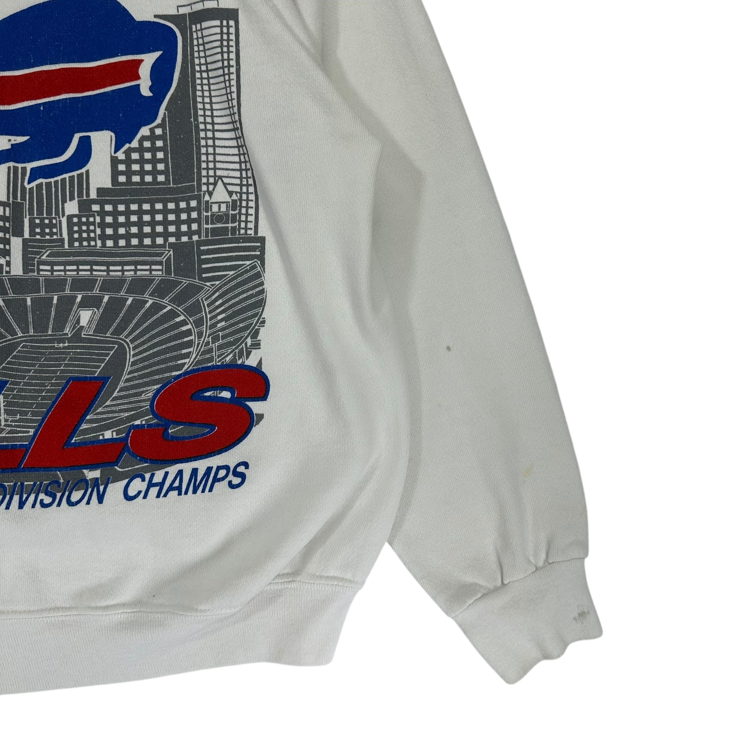 Vintage Buffalo Bills Division Champs Crewneck Sweatshirt Large