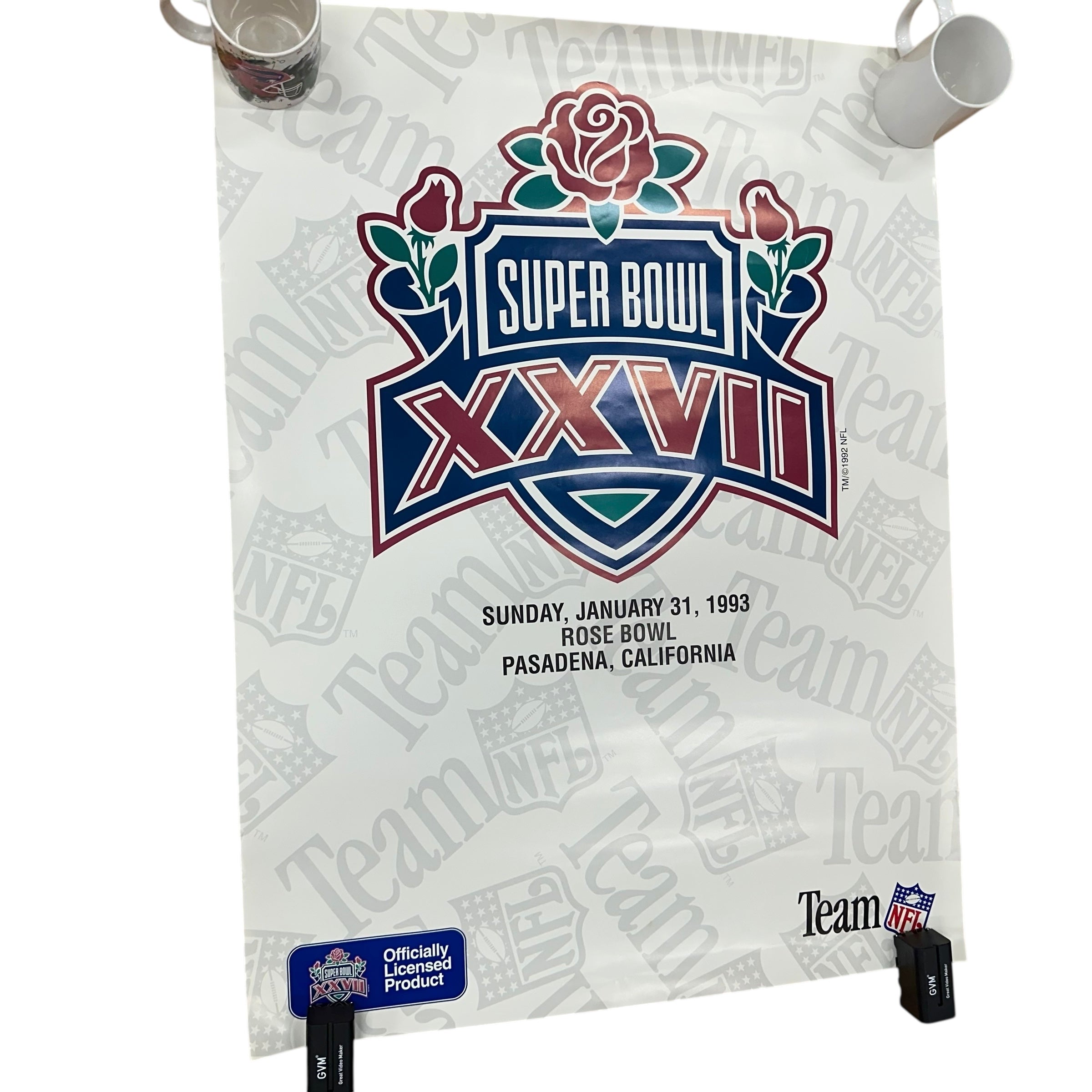 Vintage Buffalo Bills Poster 1993 Super Bowl