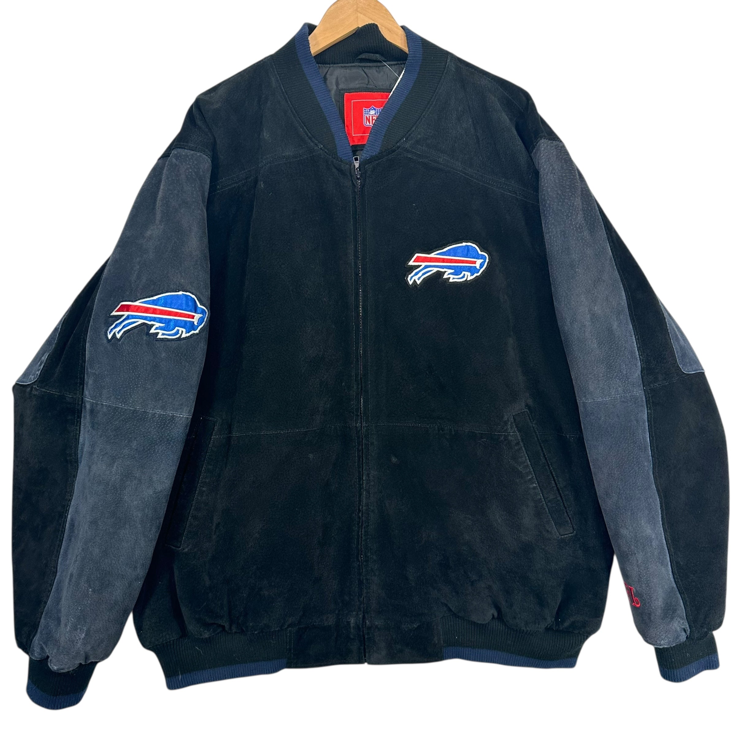 Vintage Buffalo Bills Suede Leather Jacket XL