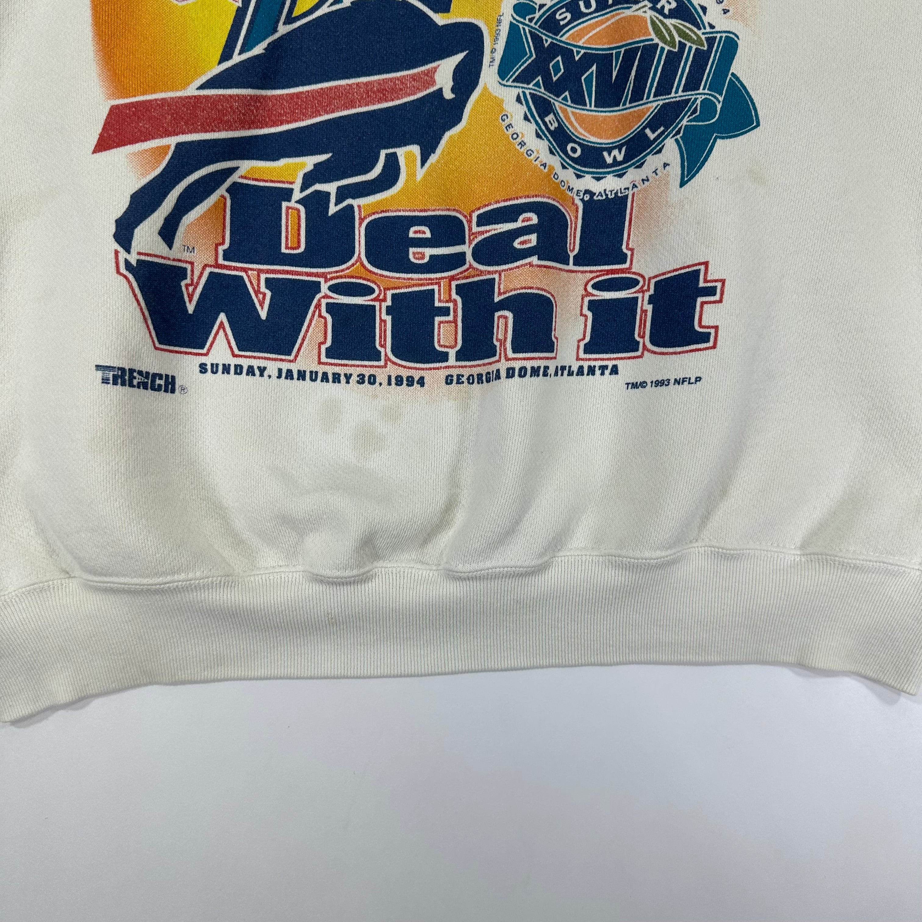 Vintage Buffalo Bills We’re Back Deal With It Crewneck Sweatshirt XL