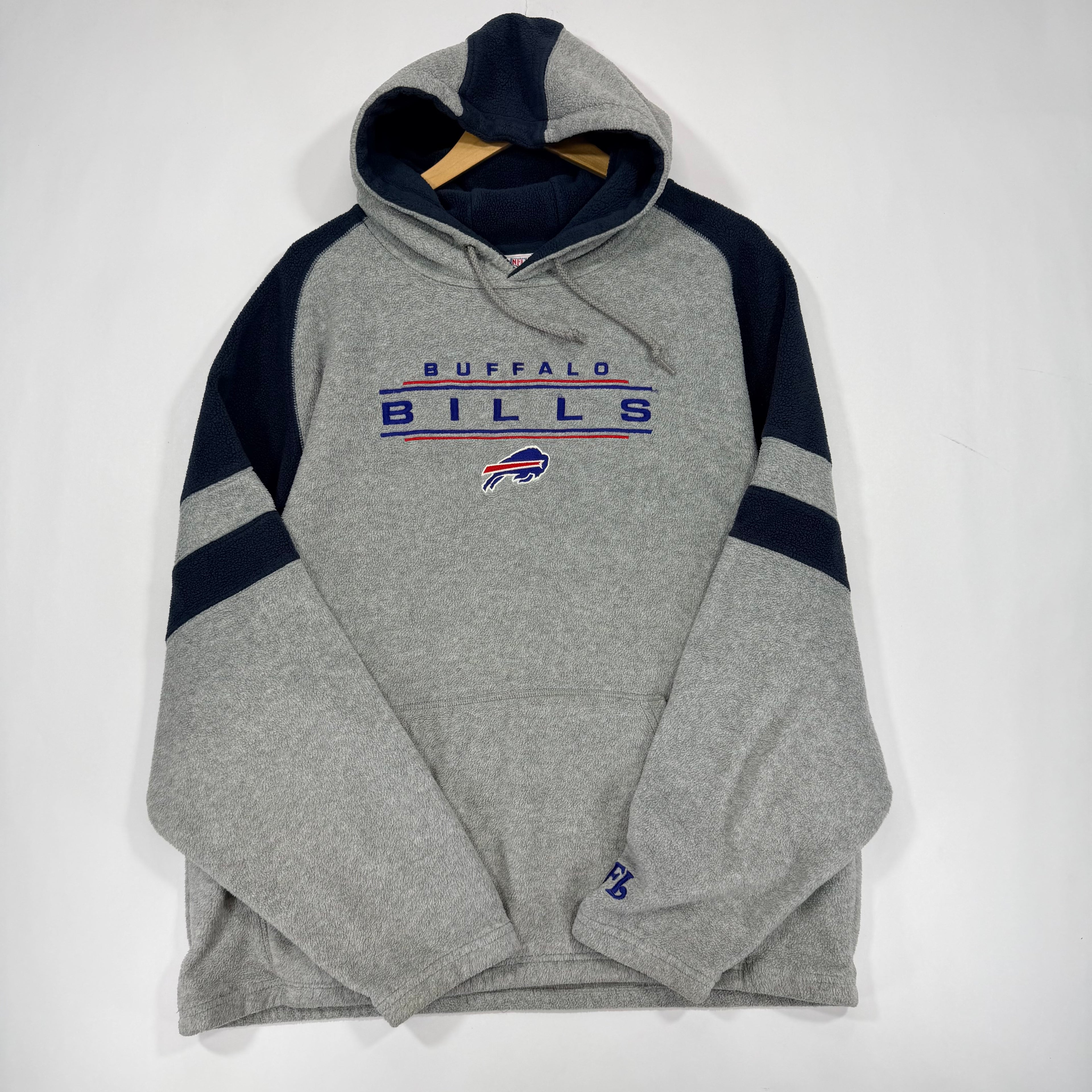 Vintage Buffalo Bills Fleece Hoodie Sweatshirt Large