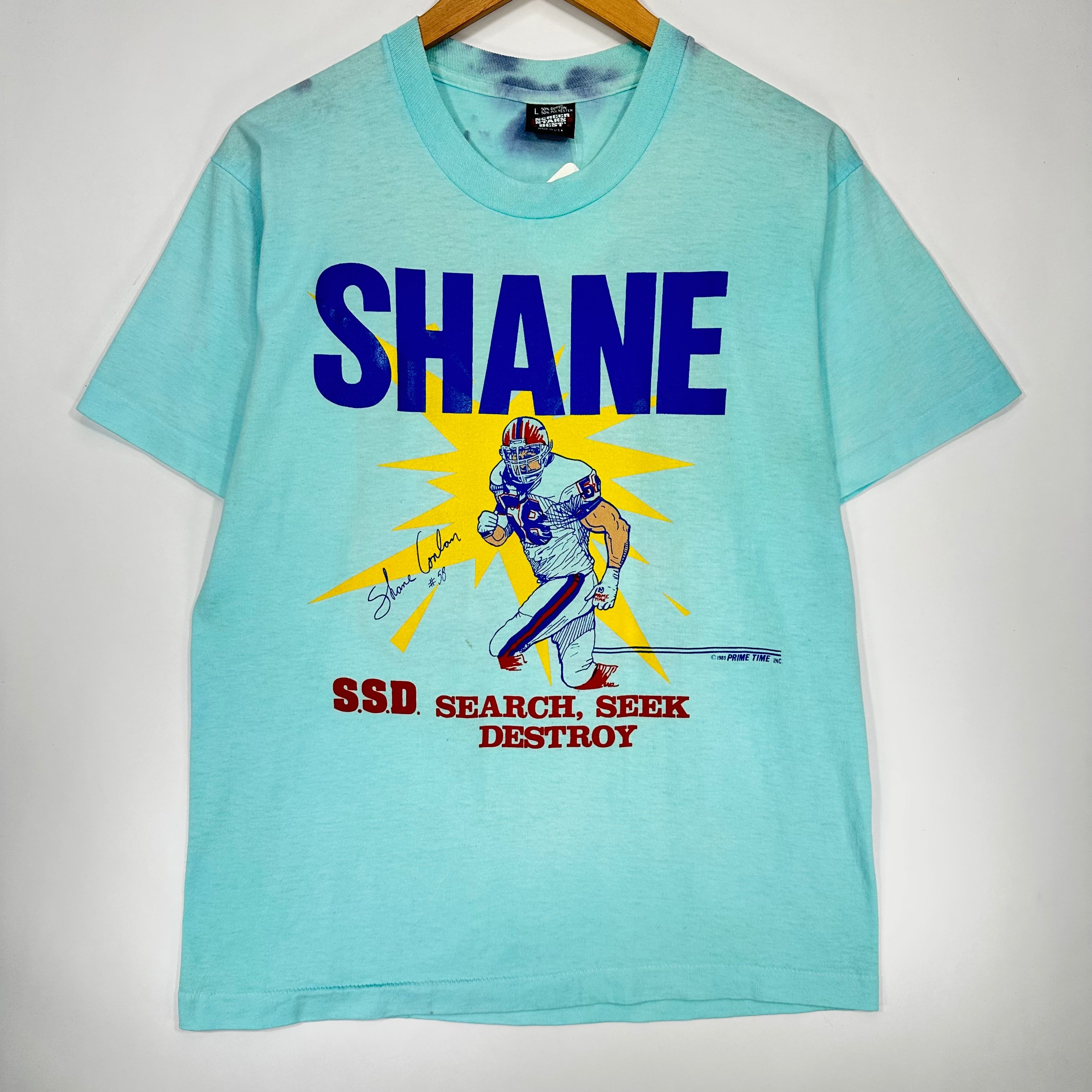 Vintage Buffalo Bills Overdyed Shane Conlan Shirt Large