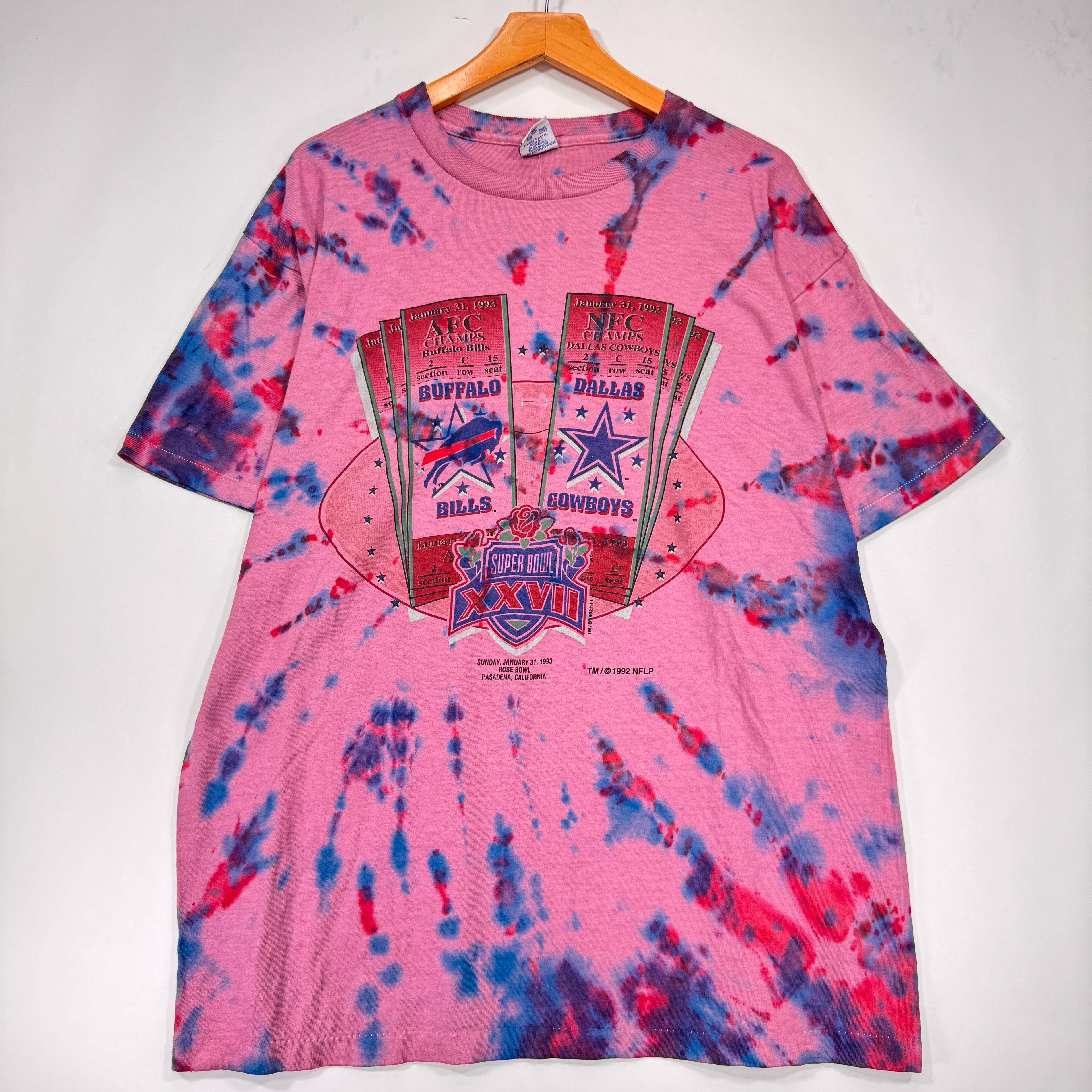 Vintage Buffalo Bills Overdyed 1993 Super Bowl Shirt XL