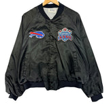 Vintage Buffalo Bills Satin Bomber Jacket Large