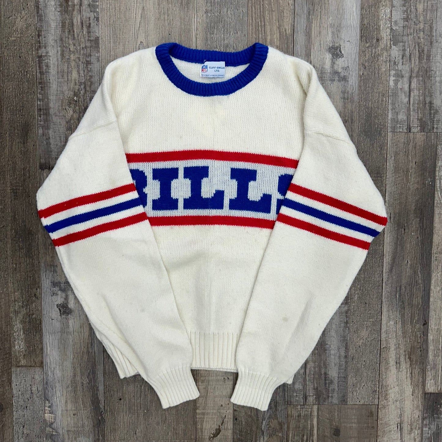 Vintage Buffalo Bills Cliff Engle Sweater Sweatshirt Large