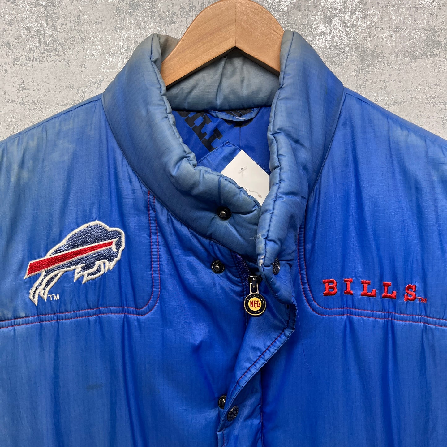 Vintage Buffalo Bills Puffer Vest Jacket XL