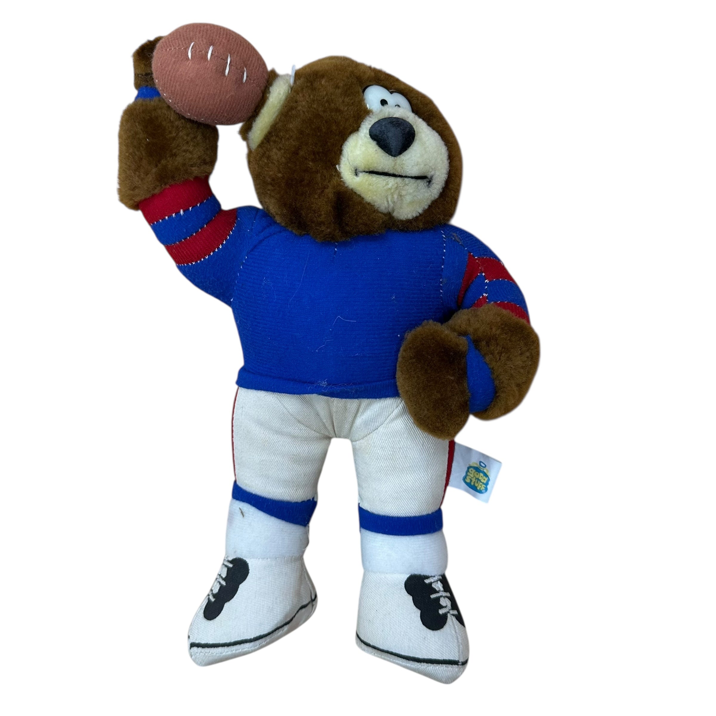 Vintage Buffalo Bills Stuffed Animal Bear Kid Toy