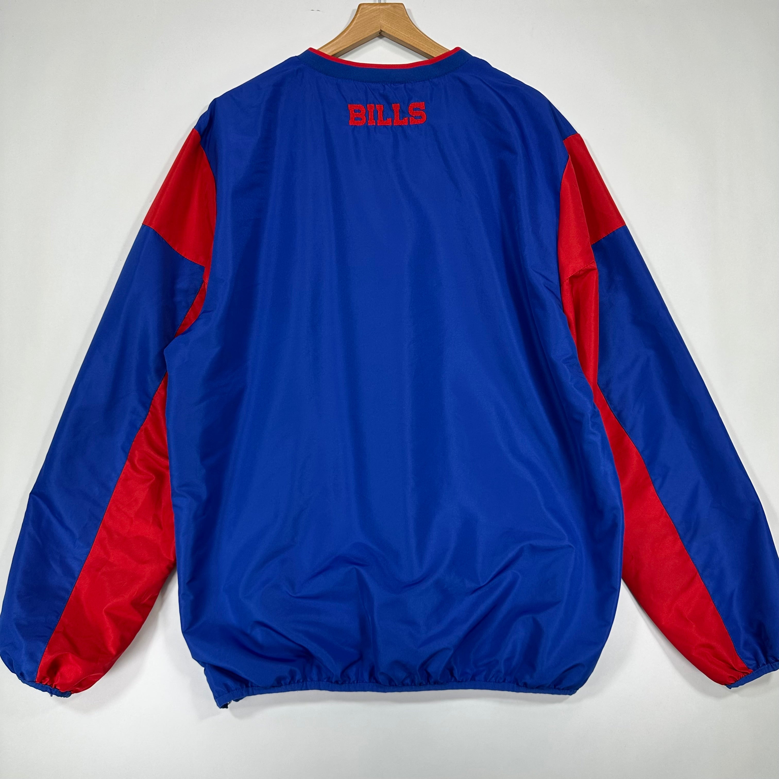 Vintage Buffalo Bills Pullover Windbreaker Jacket Large