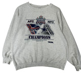 Vintage Buffalo Bills Dallas Cowboys Super Bowl Crewneck Sweatshirt Large