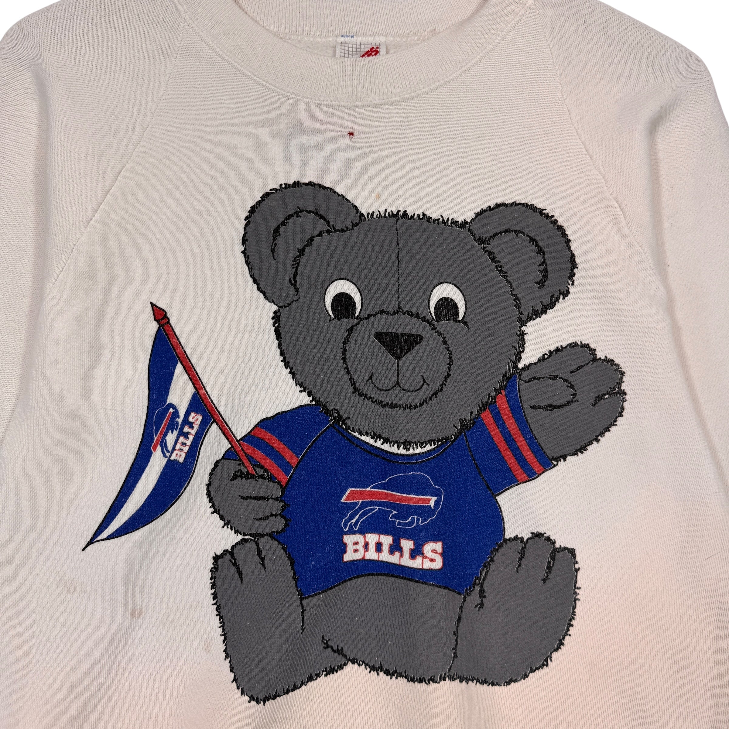 Vintage Buffalo Bills Teddy Bear Crewneck Sweatshirt Medium