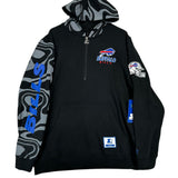 Buffalo Bills 1/4 Zip Hoodie Sweatshirt Large