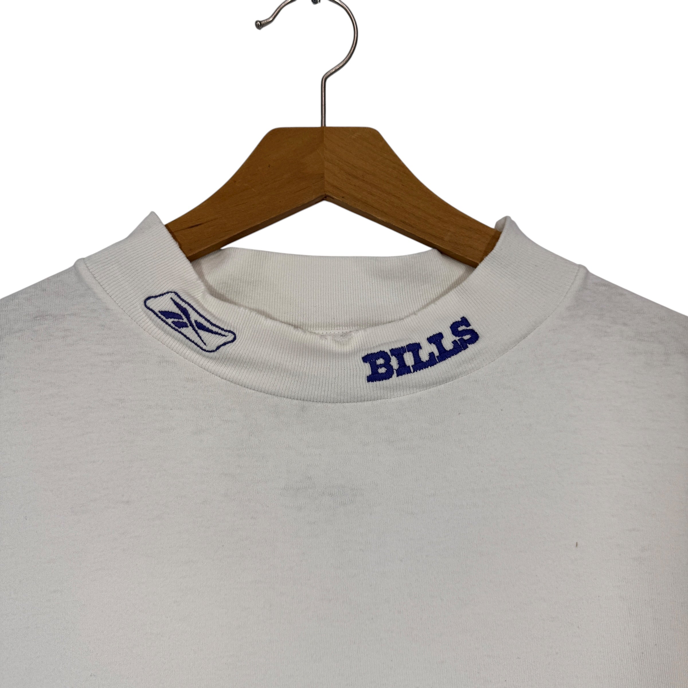 Vintage Buffalo Bills Mock Neck Long Sleeve Shirt XL