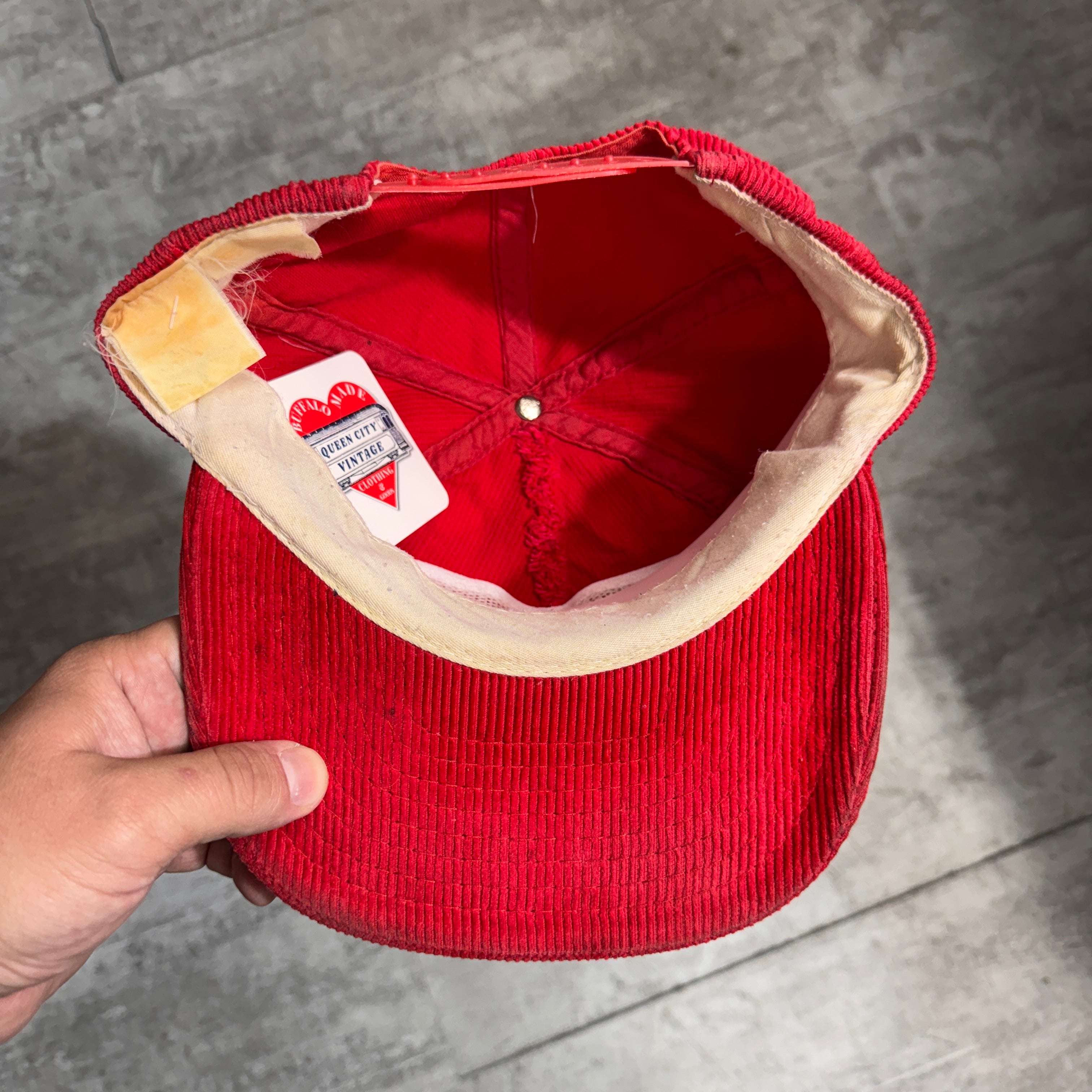 Vintage Buffalo Bills Corduroy Snapback Hat