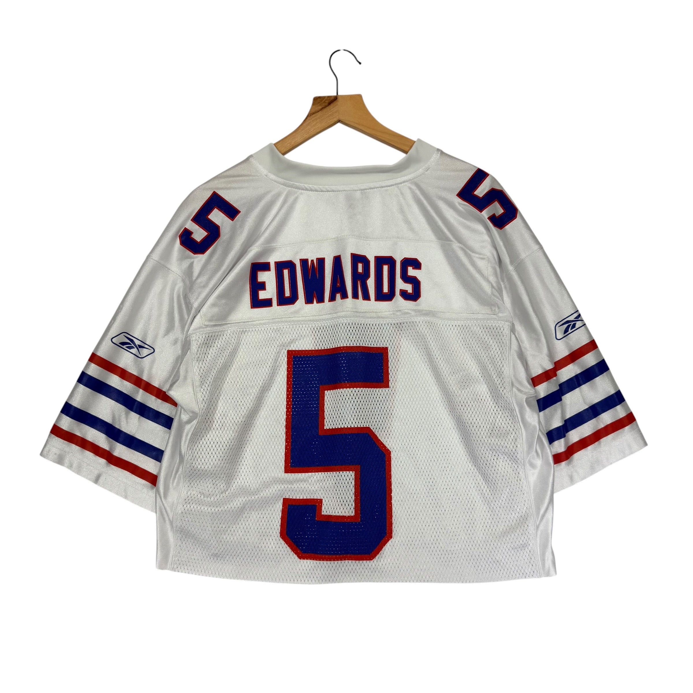 Vintage Buffalo Bills Trent Edwards Cropped Jersey Medium
