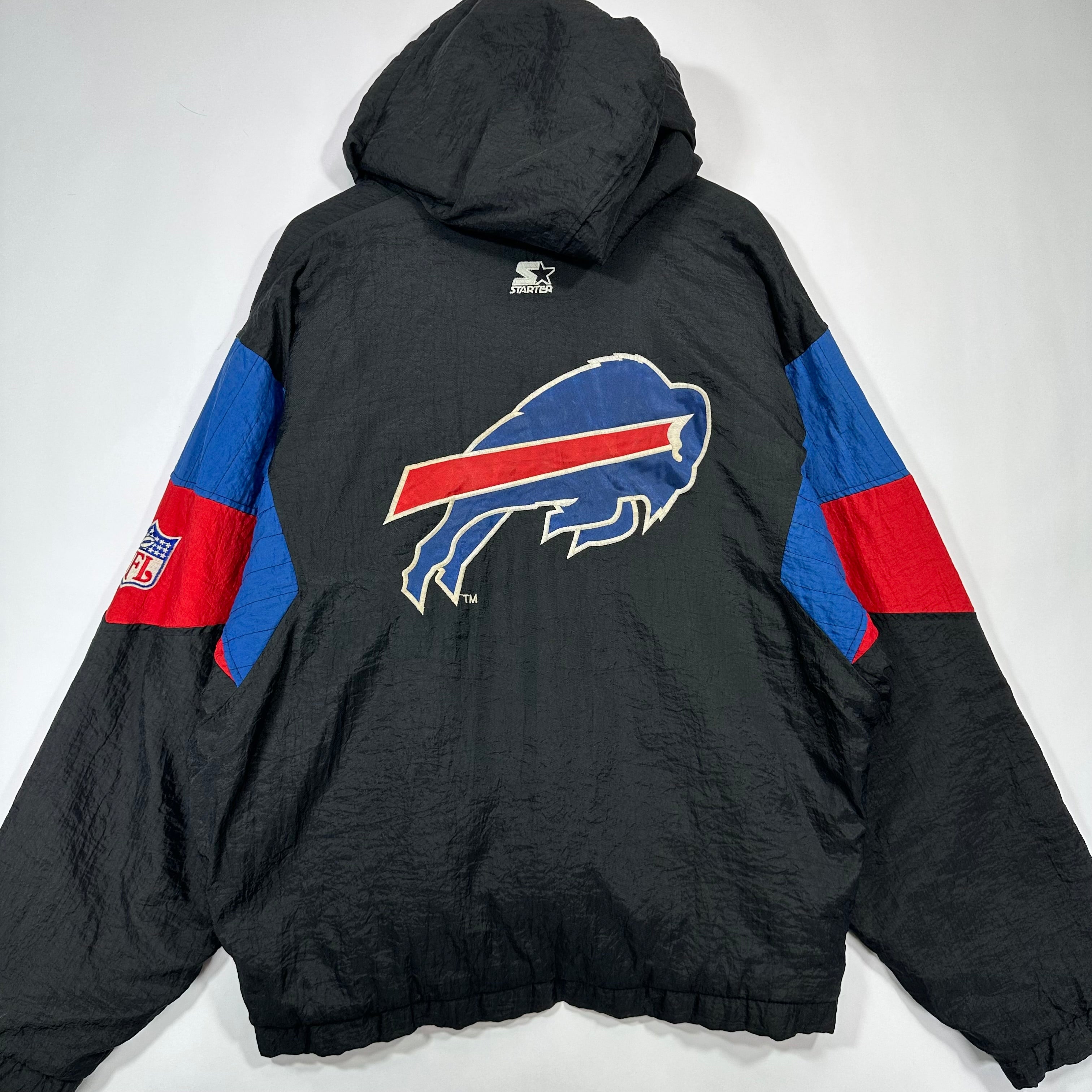Vintage Buffalo Bills Starter Pullover Puffer Jacket Large