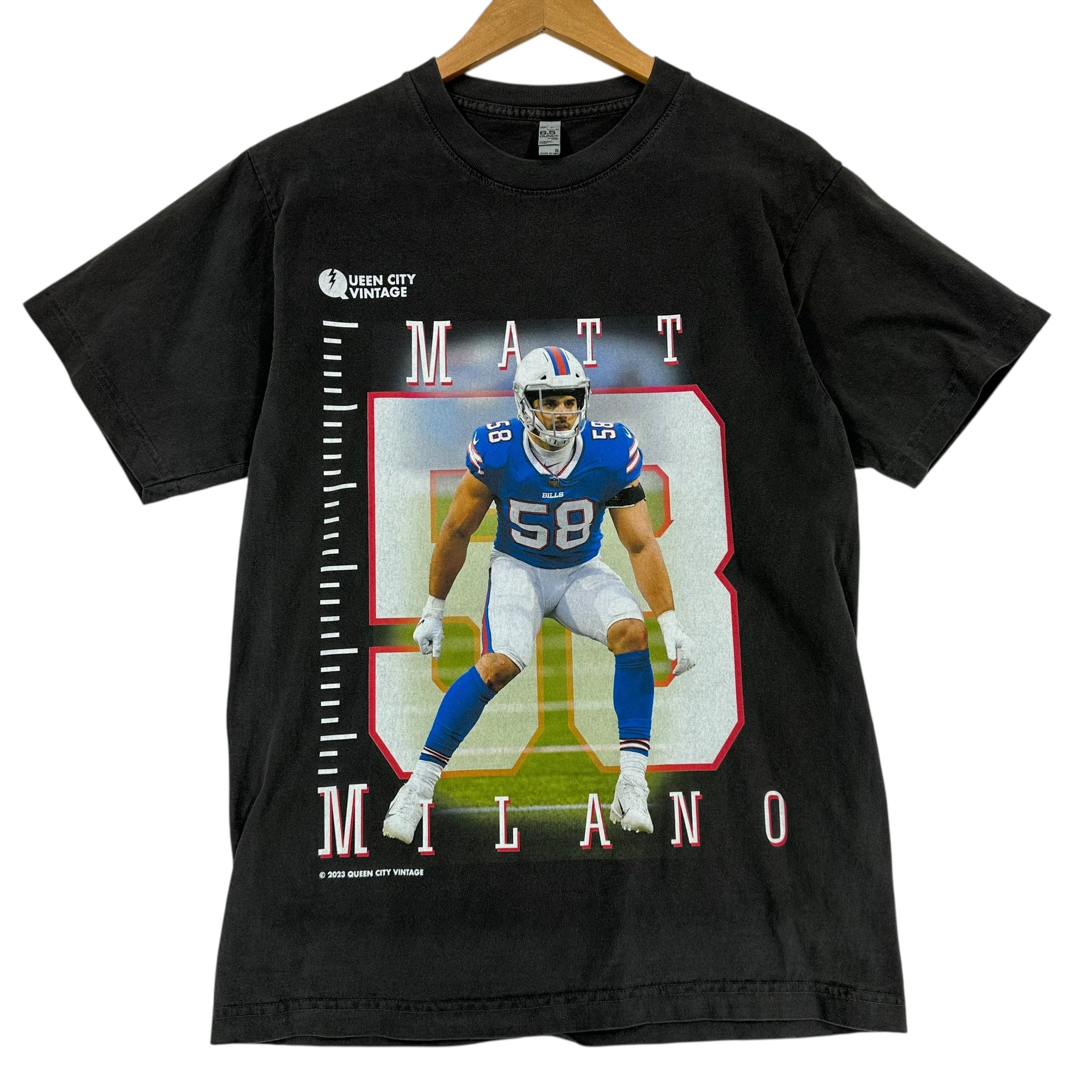 QCV Exclusive Buffalo Bills Matt Milano Shirt Small