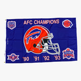 Vintage Buffalo Bills AFC Champs Large Flag