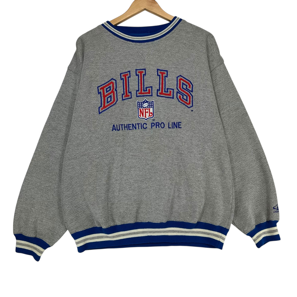 Vintage Buffalo Bills Embroidered Crewneck Sweatshirt Large