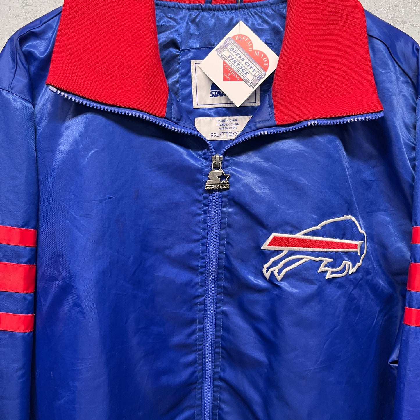 Vintage Buffalo Bills Starter Windbreaker Jacket XXL