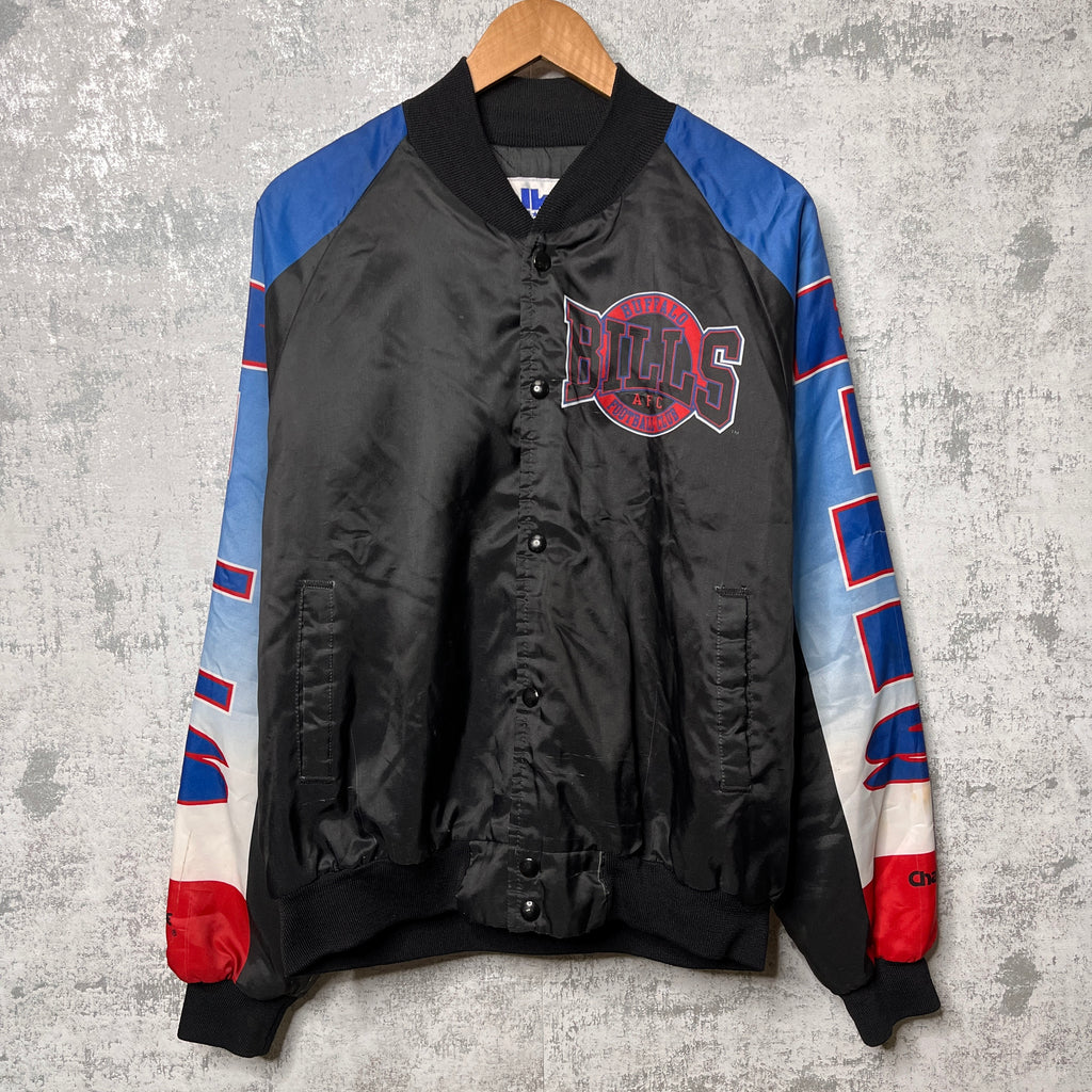Vintage Buffalo Bills Chalk Line Fanamation Satin Jacket Large