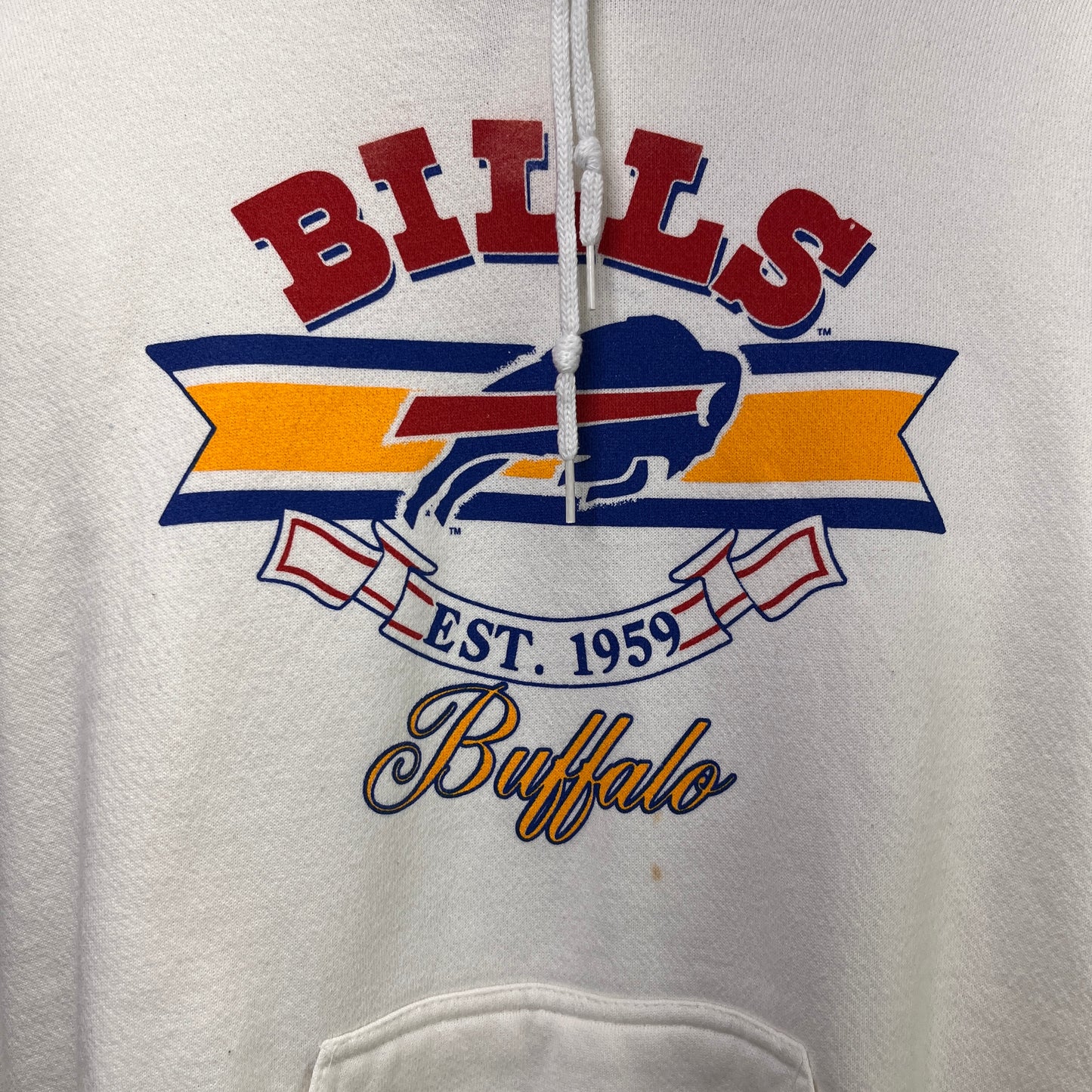 90s Buffalo Bills Hoodie Sweatshirt Medium