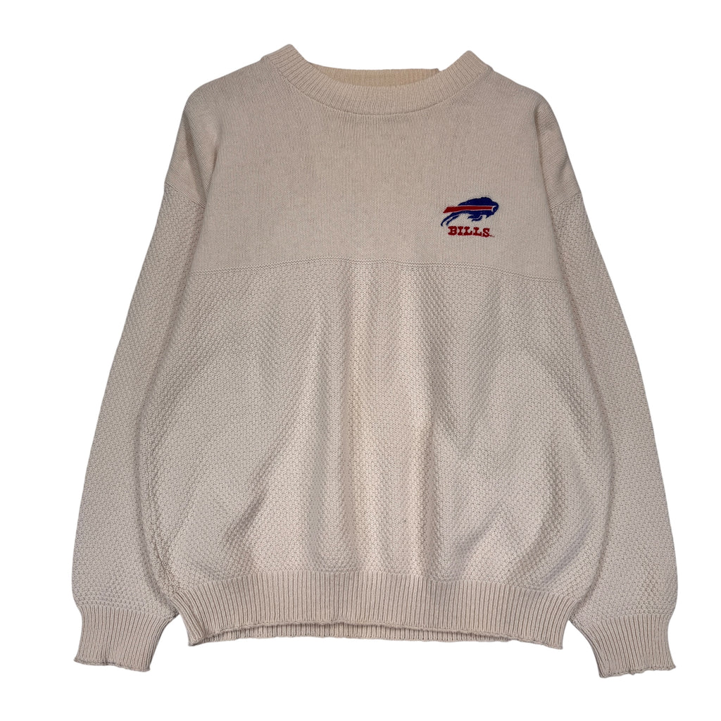 Vintage Buffalo Bills Cable Knit Sweatshirt Medium