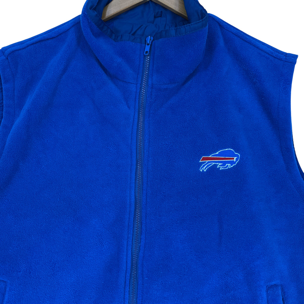 Vintage Buffalo Bills Fleece Zip Up Vest Jacket XL