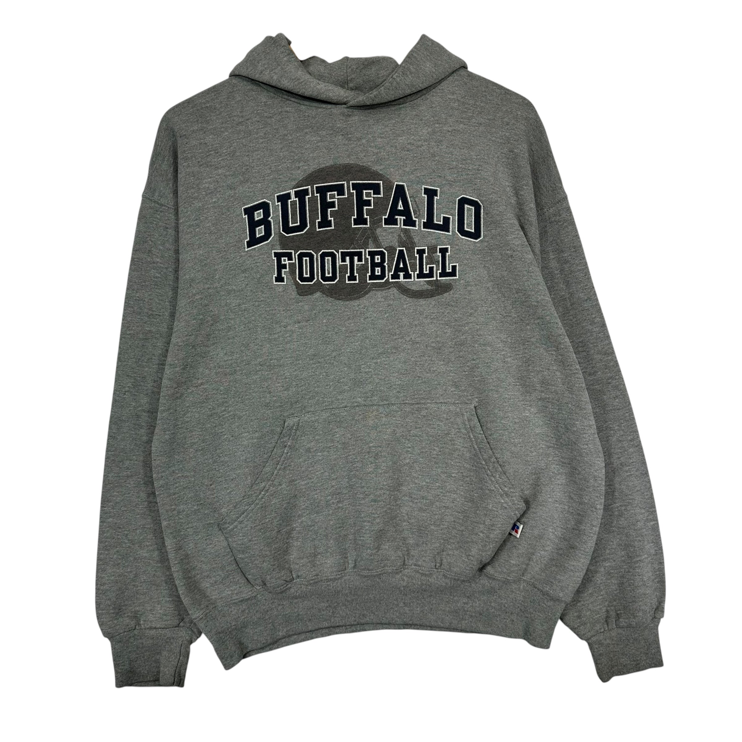 Vintage Buffalo Bills Russell Athletic Hoodie Sweatshirt Large