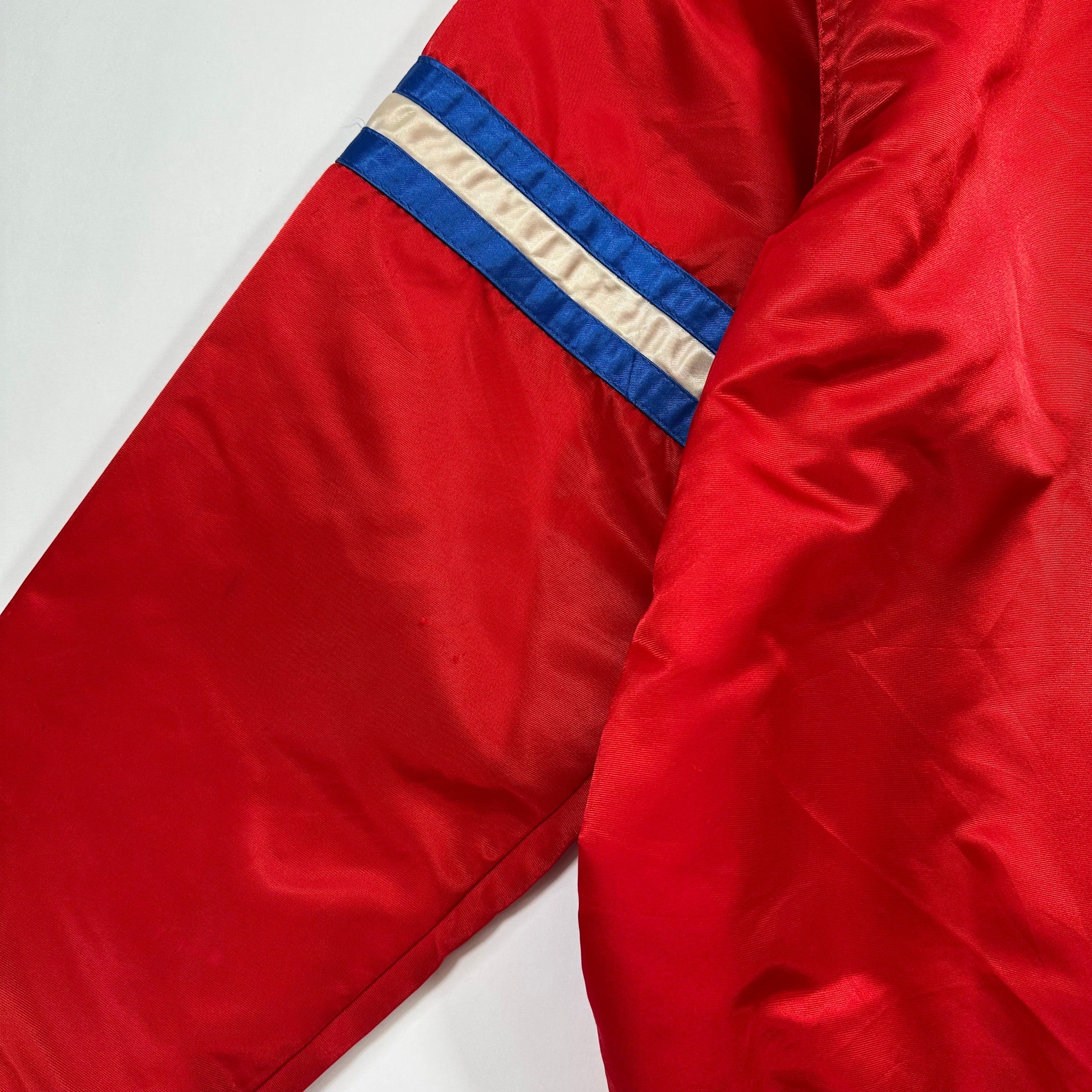 Vintage Buffalo Bills Starter Red Satin Jacket Large