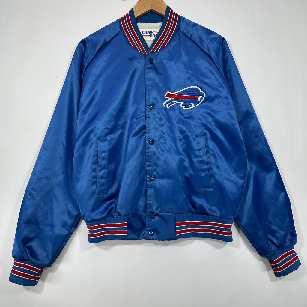 Vintage Buffalo Bills Backscript Satin Jacket Large