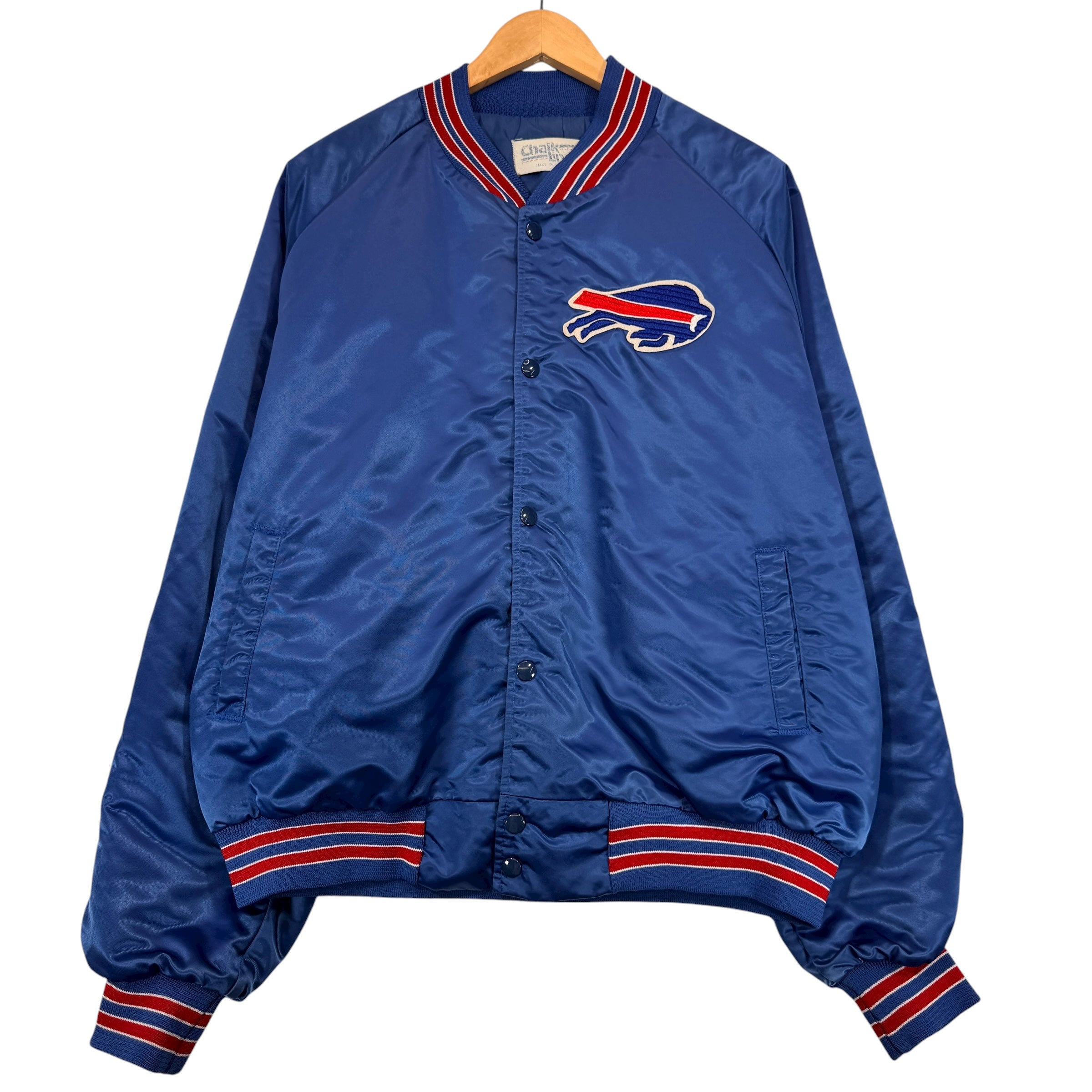 Vintage Buffalo Bills Back Script Satin Jacket XL