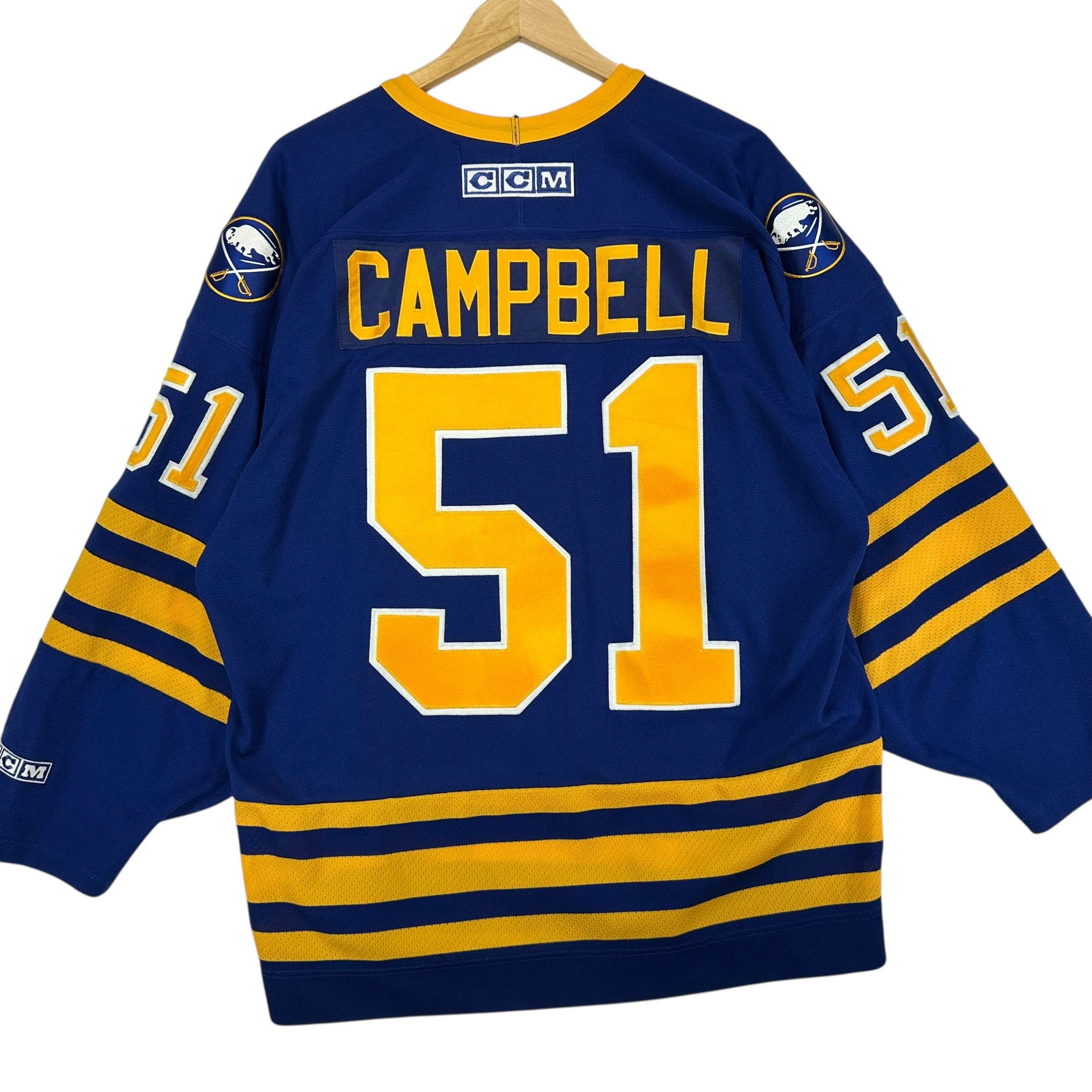 Vintage Buffalo Sabres Brian Campbell Jersey Large