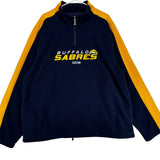 Vintage Buffalo Sabres 1/4 Zip Fleece Sweatshirt XL
