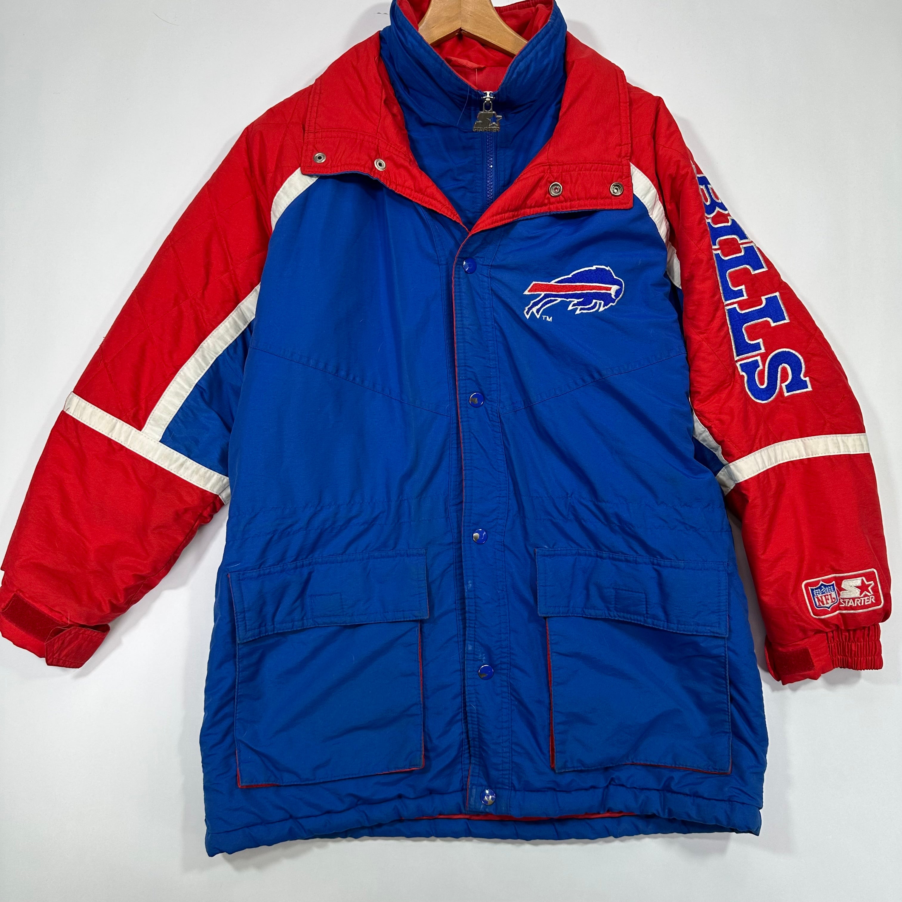 Vintage Buffalo Bills Starter Puffer Parka Jacket Small