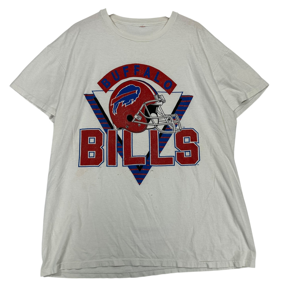 Vintage Buffalo Bills Thrashed Red Helmet Shirt XXL