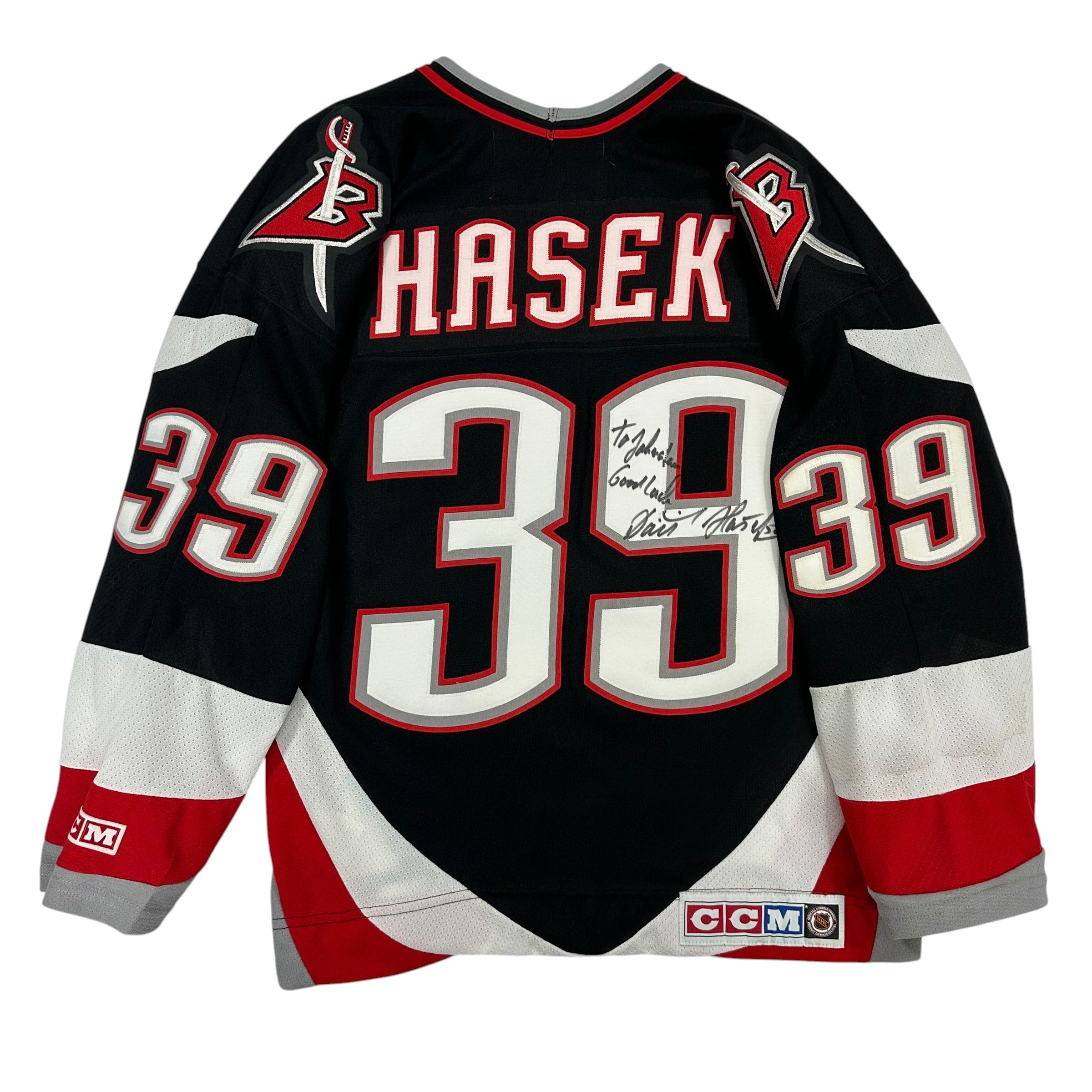 Vintage Buffalo Sabres Signed Dominik Hasek Jersey Small