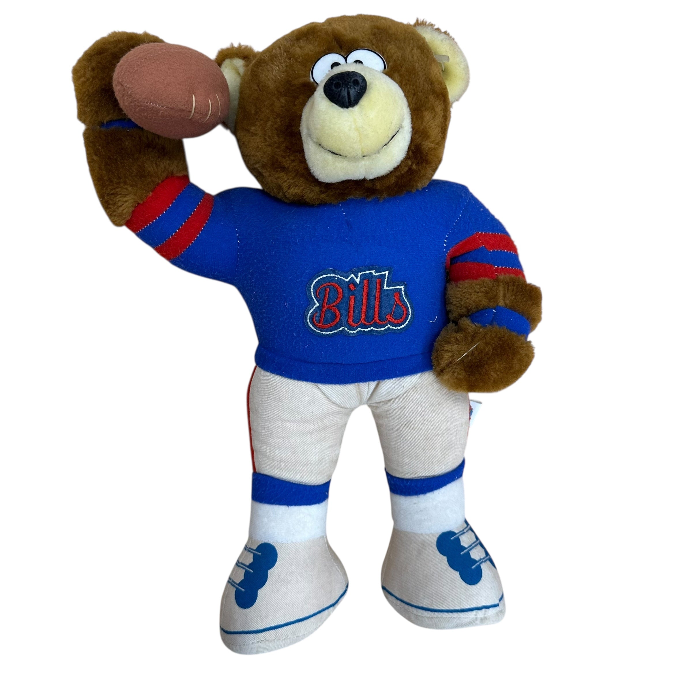 Vintage Buffalo Bills Stuffed Animal Bear Kid Toy