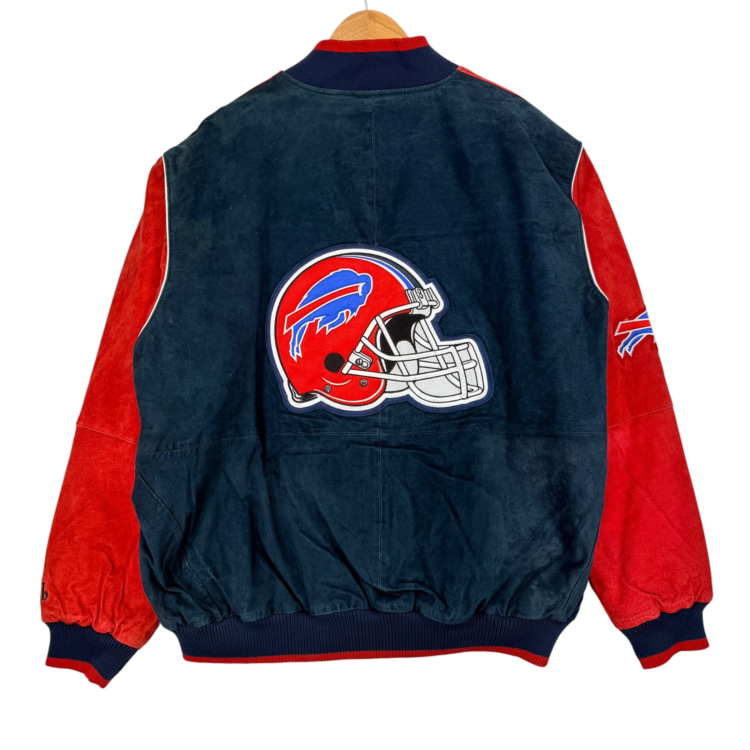 Vintage Buffalo Bills Suede Leather Jacket XXL
