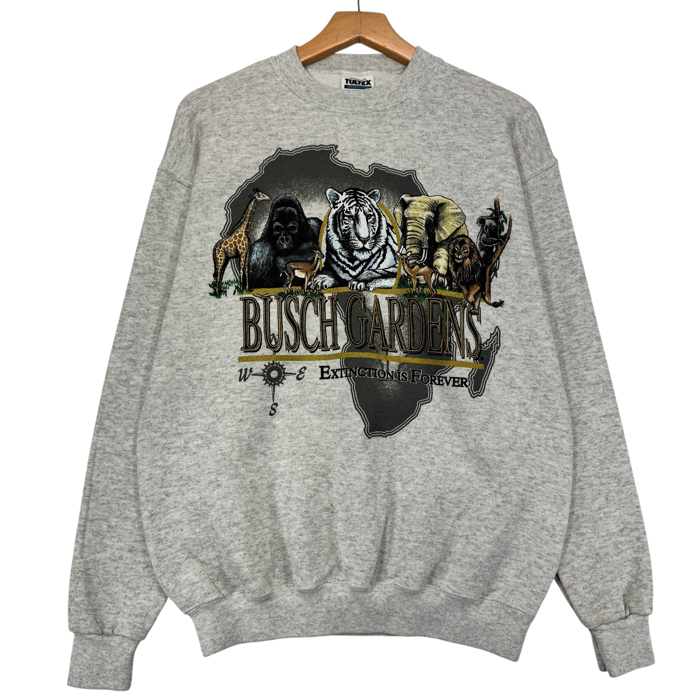 Vintage Busch Gardens Nature Crewneck Sweatshirt Medium