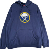 Vintage Buffalo Sabres Embroidered Hoodie Sweatshirt Large