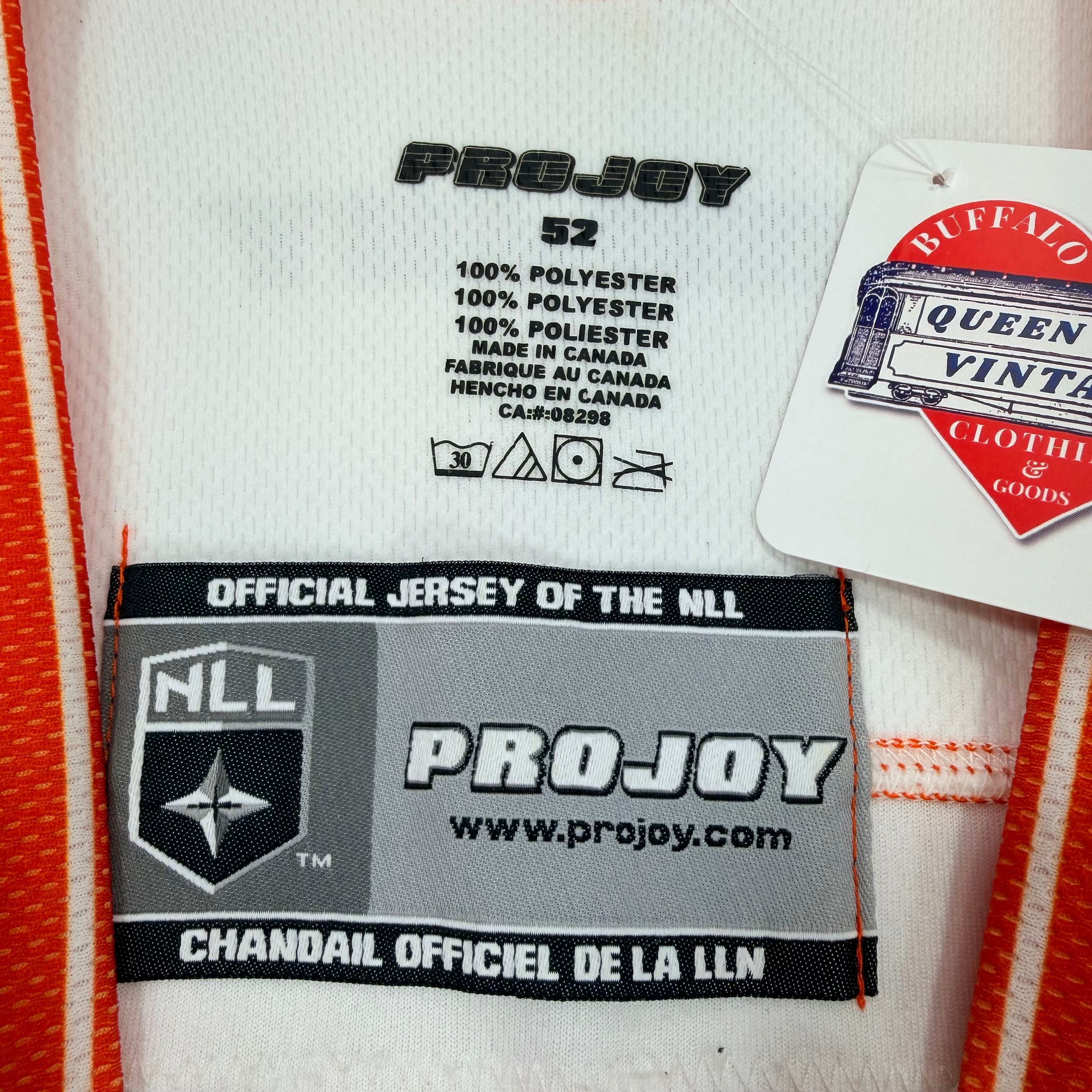 Buffalo Bandits Jordan Durston Game Used Jersey XXL